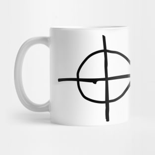 Zodiac Killer Symbol (Front/Back Print) Mug